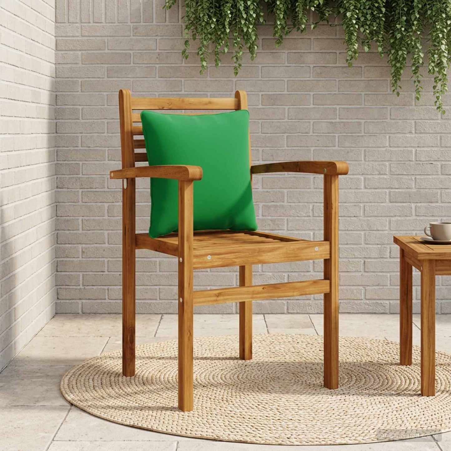 1-Piece Back Cushion PUTTEN 100% Polyester Green