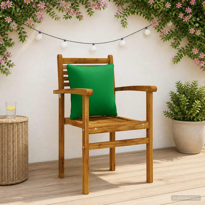4-Piece Back Cushions PUTTEN 4 pcs 100% Polyester Green