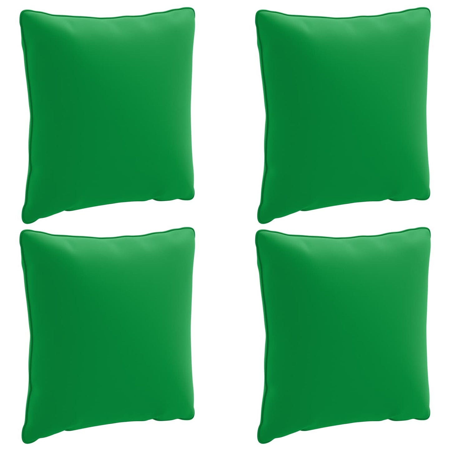 4-Piece Back Cushions PUTTEN 4 pcs 100% Polyester Green