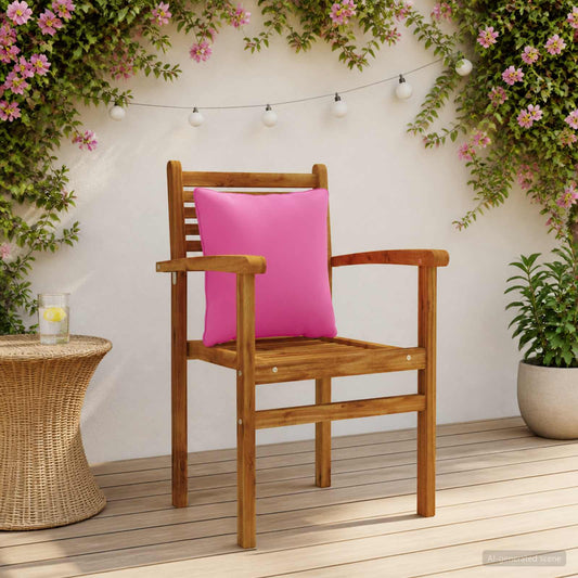 4-Piece Back Cushions PUTTEN 4 pcs 100% Polyester Pink