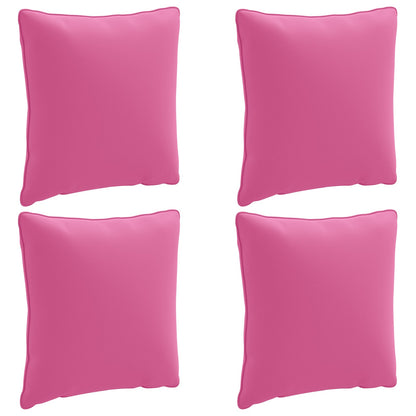 4-Piece Back Cushions PUTTEN 4 pcs 100% Polyester Pink
