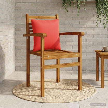 1-Piece Back Cushion PUTTEN 100% Polyester Red 40 x 40 x 15 cm