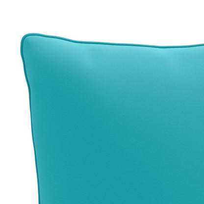 4-Piece Back Cushions PUTTEN 4 pcs 100% Polyester Turquoise