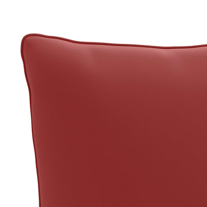 4-Piece Back Cushions PUTTEN 4 pcs 100% Polyester Wine Red