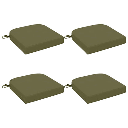 4-Piece Seat Cushions SOEST 4 pcs 100% Polyester Olive Green