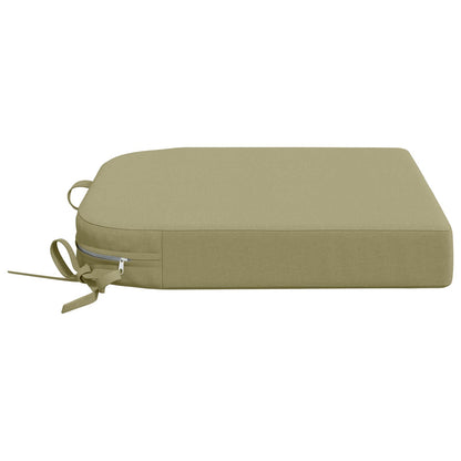 4-Piece Seat Cushions SOEST 4 pcs 100% Polyester Light Green