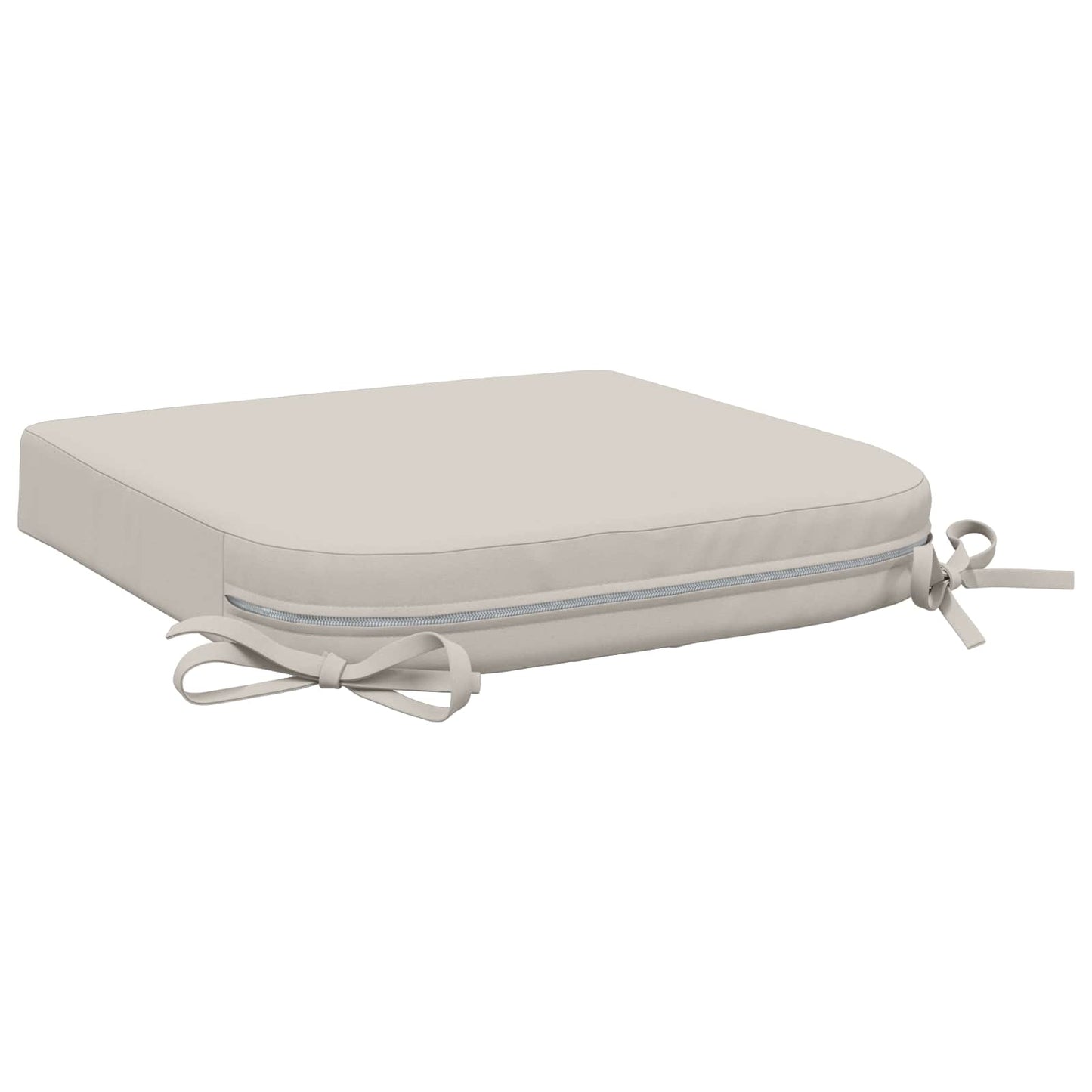 1-Piece Seat Cushion SOEST 100% Polyester White 40 x 40 x 7 cm