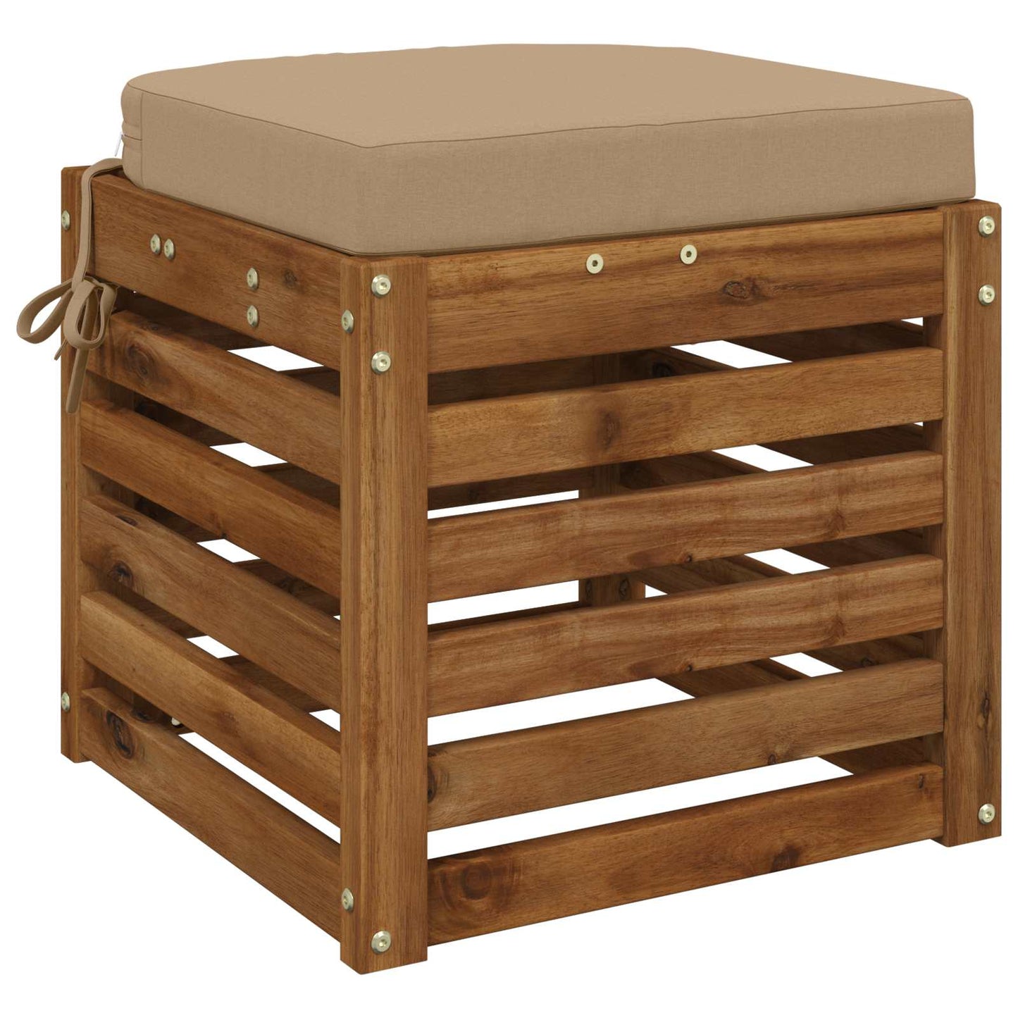 1-Piece Seat Cushion SOEST 100% Polyester Sand 40 x 40 x 7 cm