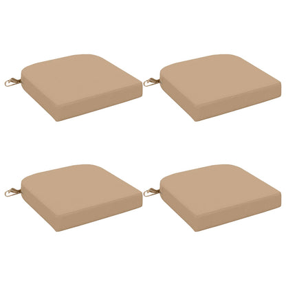 4-Piece Seat Cushions SOEST 4 pcs 100% Polyester Sand