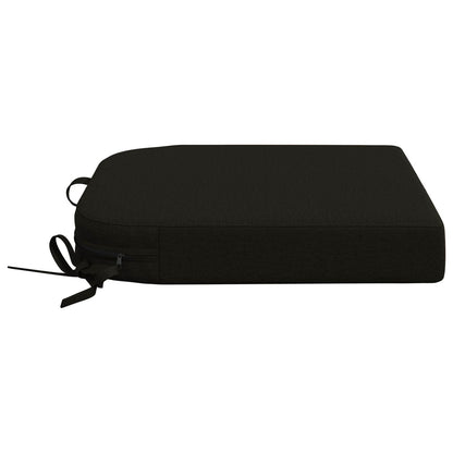 1-Piece Seat Cushion SOEST 100% Polyester Black 40 x 40 x 7 cm