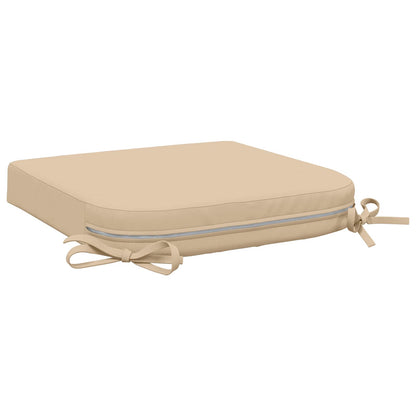 1-Piece Seat Cushion SOEST 100% Polyester Cream 40 x 40 x 7 cm
