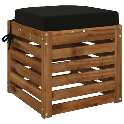 1-Piece Seat Cushion SOEST 100% Polyester Black 40 x 40 x 7 cm