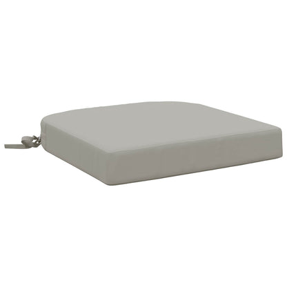 1-Piece Seat Cushion SOEST 100% Polyester Grey 40 x 40 x 7 cm