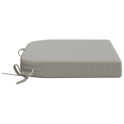 1-Piece Seat Cushion SOEST 100% Polyester Grey 40 x 40 x 7 cm