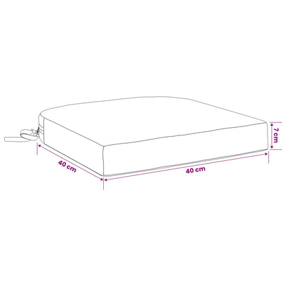 1-Piece Seat Cushion SOEST 100% Polyester Grey 40 x 40 x 7 cm