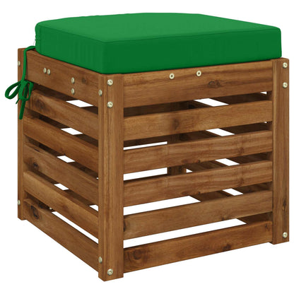 1-Piece Seat Cushion SOEST 100% Polyester Green 40 x 40 x 7 cm
