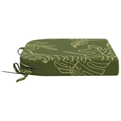 4-Piece Seat Cushions SOEST 4 pcs 100% Polyester Leaf Design