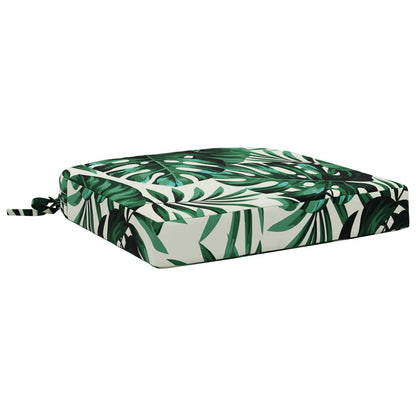 1-Piece Seat Cushion SOEST 100% Polyester Leaf Pattern