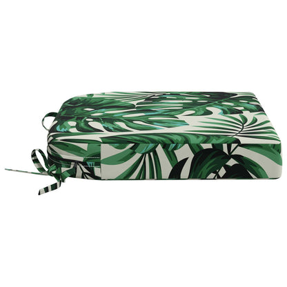 1-Piece Seat Cushion SOEST 100% Polyester Leaf Pattern