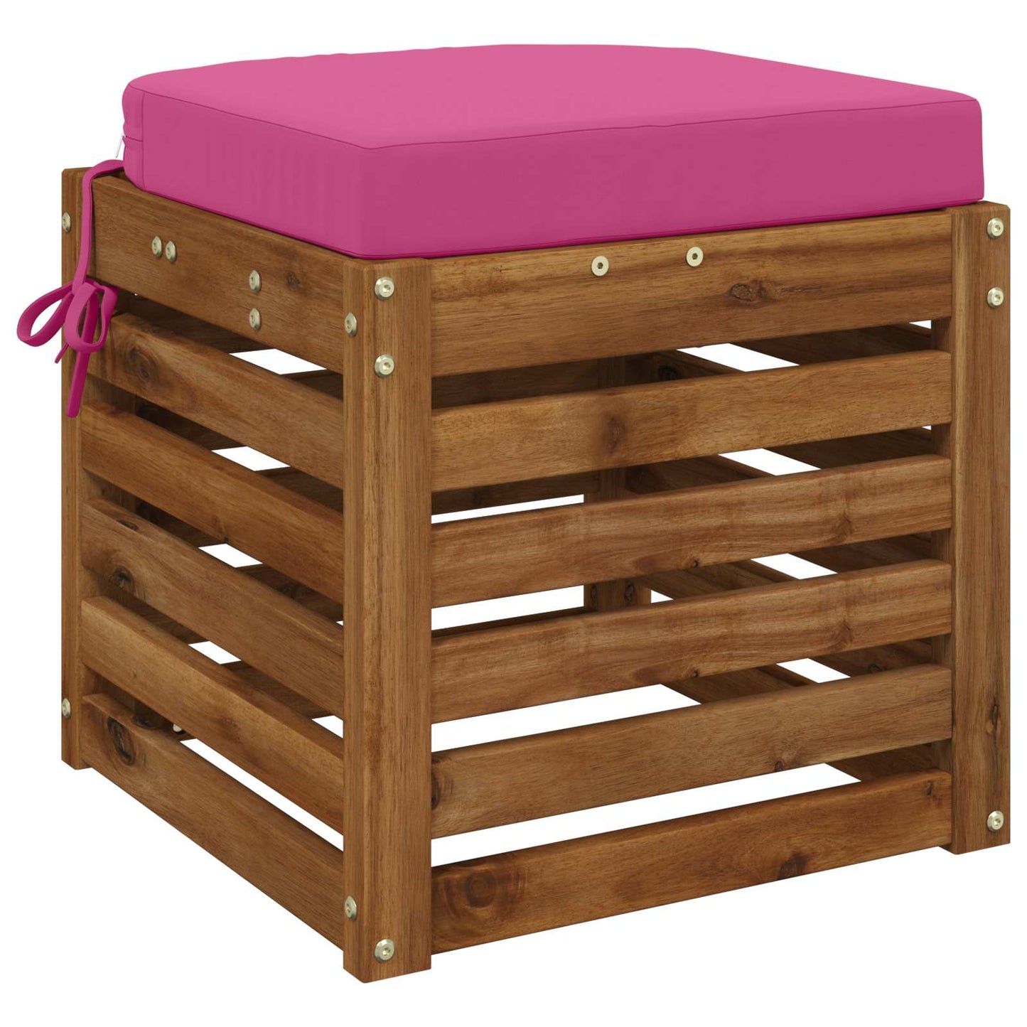 1-Piece Seat Cushion SOEST 100% Polyester Pink 40 x 40 x 7 cm
