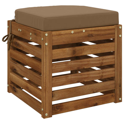 1-Piece Seat Cushion SOEST 100% Polyester Taupe 40 x 40 x 7 cm