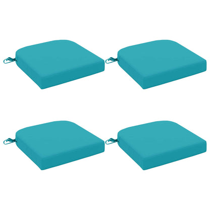 4-Piece Seat Cushions SOEST 4 pcs 100% Polyester Turquoise