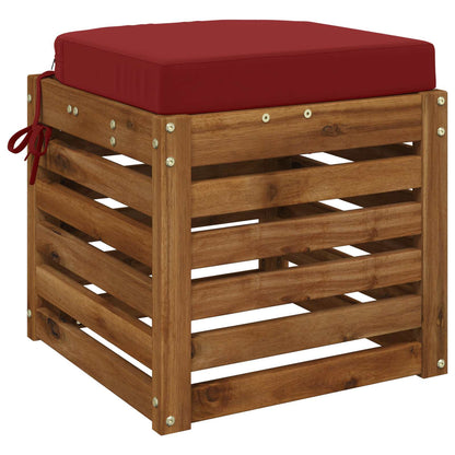 1-Piece Seat Cushion SOEST 100% Polyester Wine Red