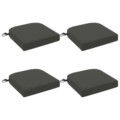 4-Piece Seat Cushions SOEST 4 pcs 100% Polyester Anthracite
