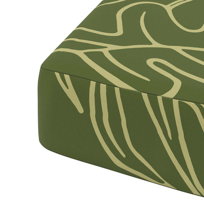 1-Piece Seat Cushion SOEST 100% Polyester Leaf Design