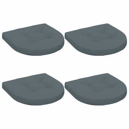 4-Piece Seat Cushions 4 pcs 100% Polyester Blue 40 x 40 x 5 cm