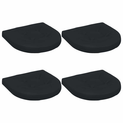 4-Piece Seat Cushions 4 pcs 100% Polyester Dark Blue