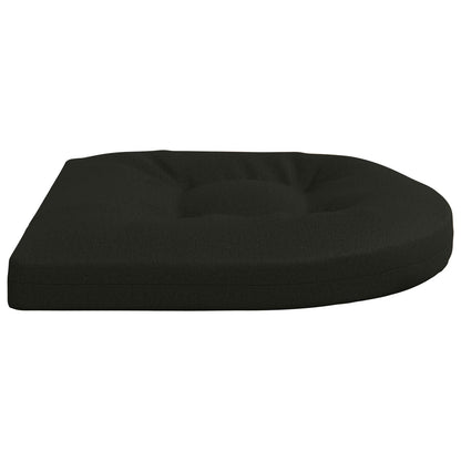 4-Piece Seat Cushions 4 pcs 100% Polyester Black 40 x 40 x 5 cm