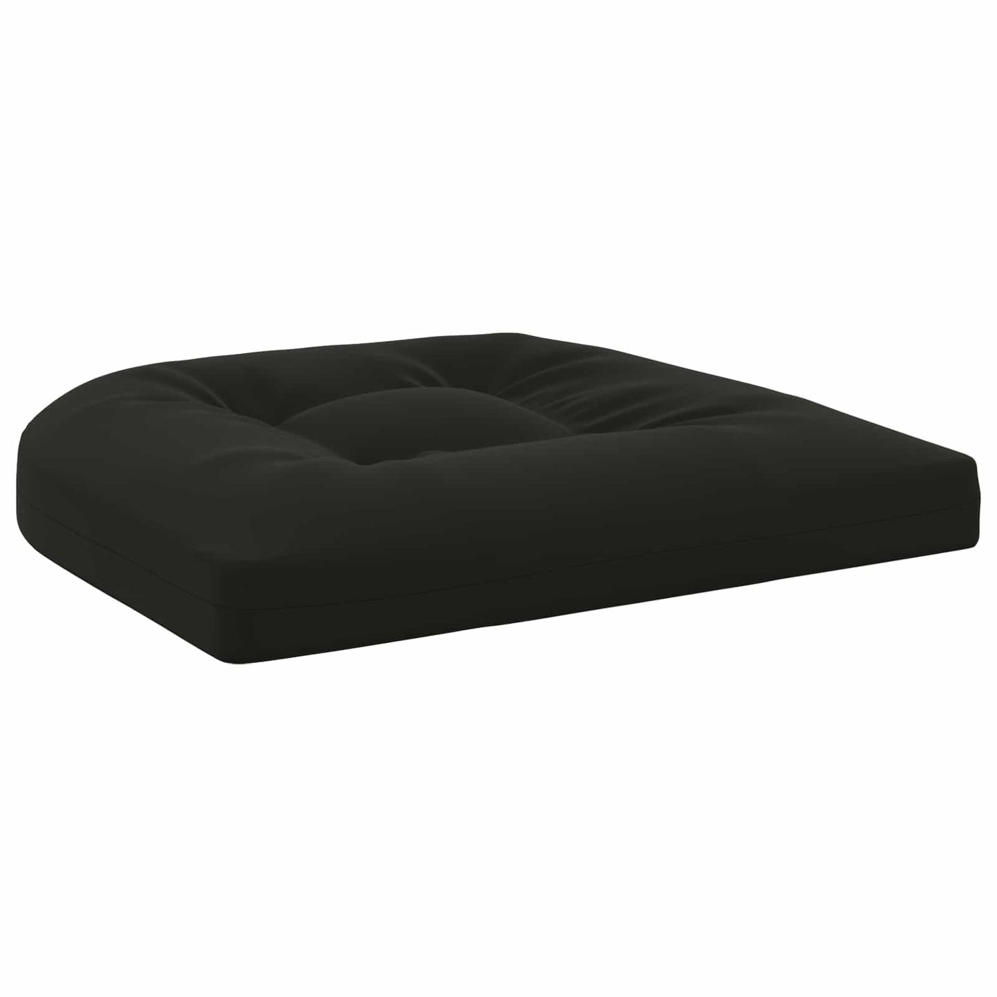 4-Piece Seat Cushions 4 pcs 100% Polyester Black 40 x 40 x 5 cm