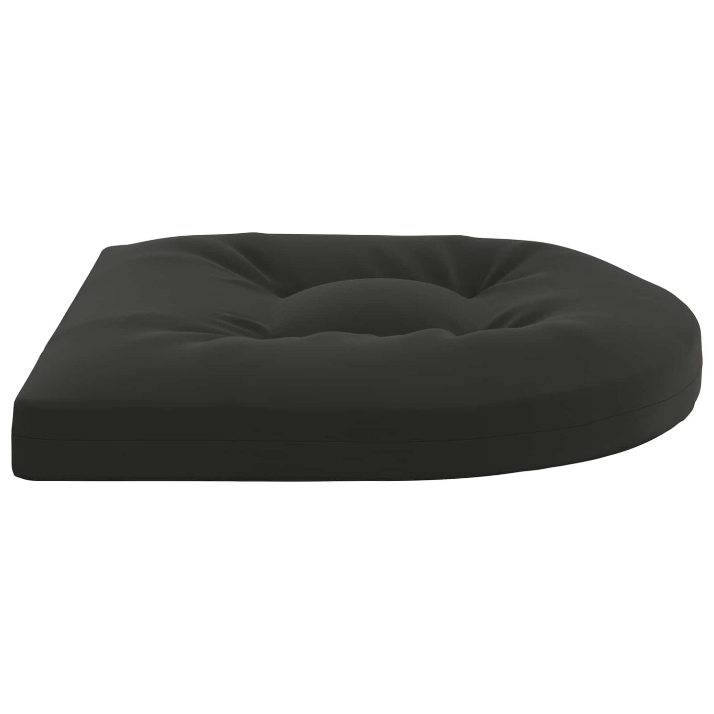 4-Piece Seat Cushions 4 pcs 100% Polyester Black 40 x 40 x 5 cm
