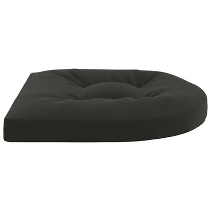 4-Piece Seat Cushions 4 pcs 100% Polyester Black 40 x 40 x 5 cm