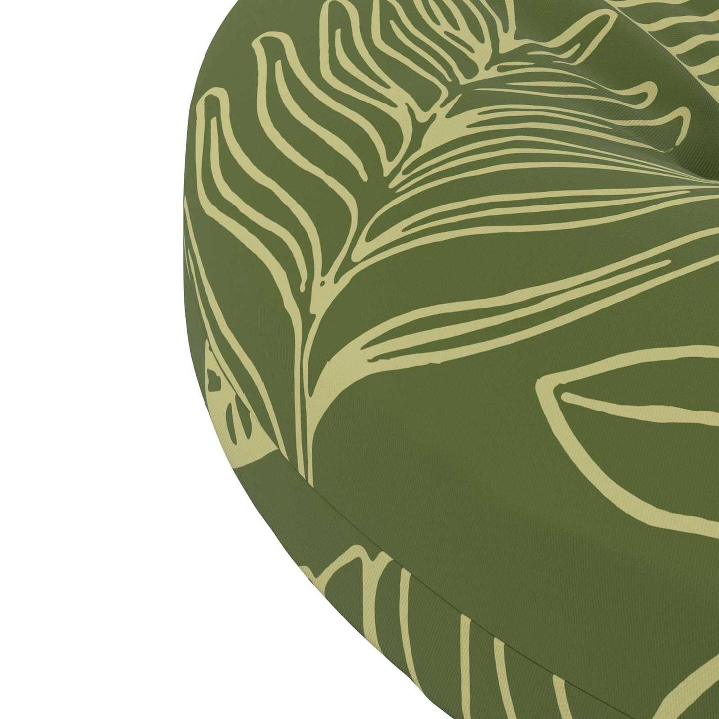 4-Piece Seat Cushions 4 pcs 100% Polyester Leaf Design