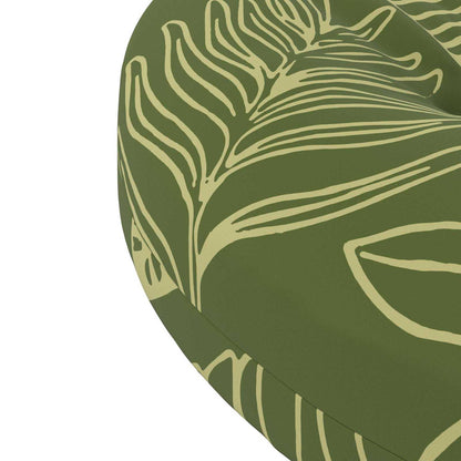 4-Piece Seat Cushions 4 pcs 100% Polyester Leaf Design