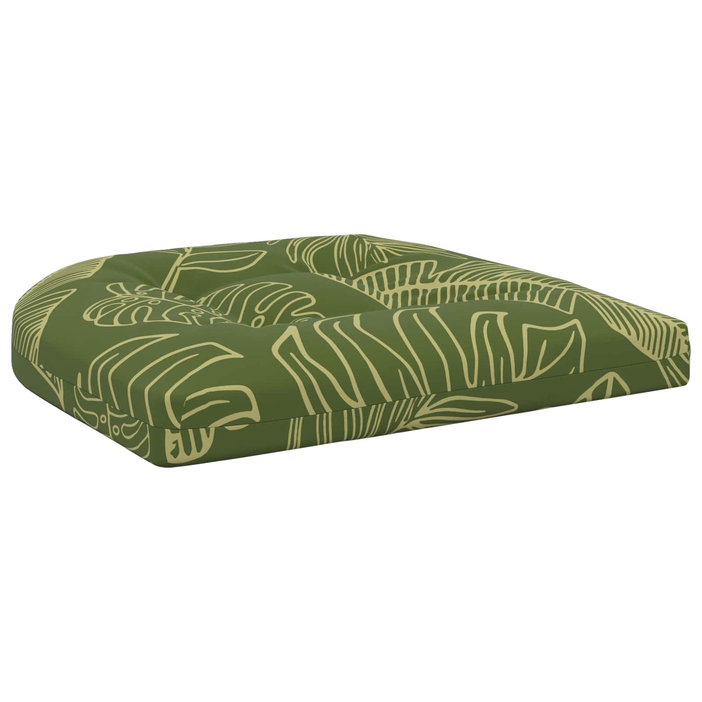 4-Piece Seat Cushions 4 pcs 100% Polyester Leaf Design
