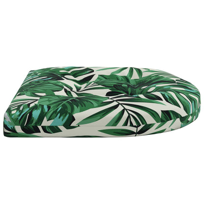 4-Piece Seat Cushions 4 pcs 100% Polyester Leaf Pattern
