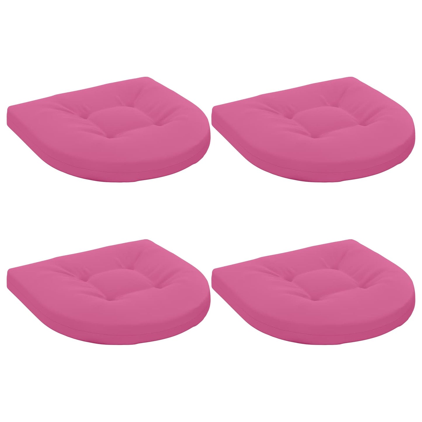 4-Piece Seat Cushions 4 pcs 100% Polyester Pink 40 x 40 x 5 cm