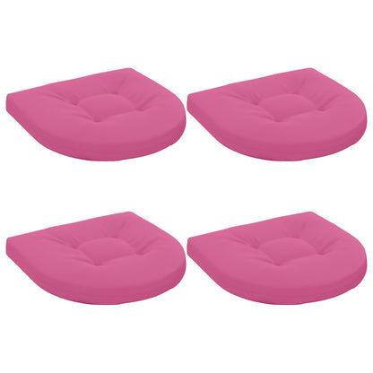 4-Piece Seat Cushions 4 pcs 100% Polyester Pink 40 x 40 x 5 cm