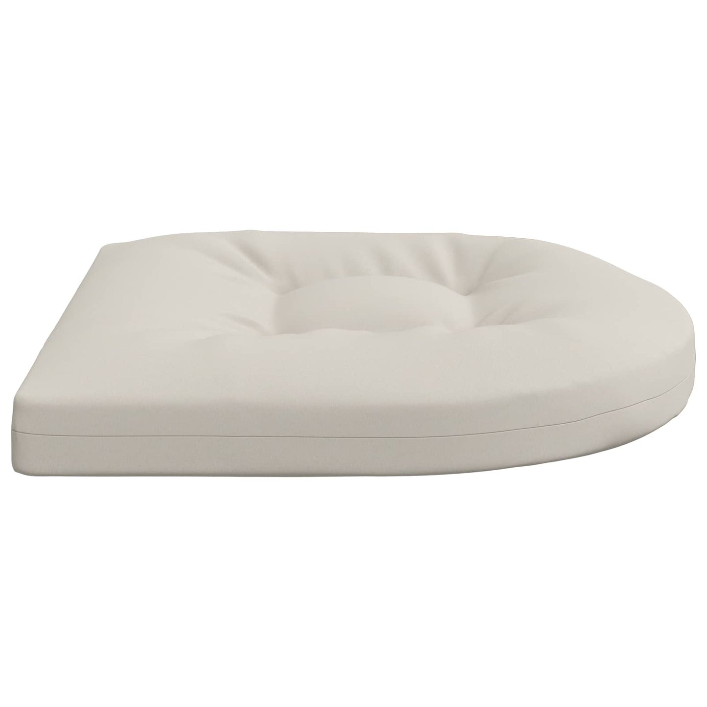4-Piece Seat Cushions 4 pcs 100% Polyester White 45 x 45 x 5 cm