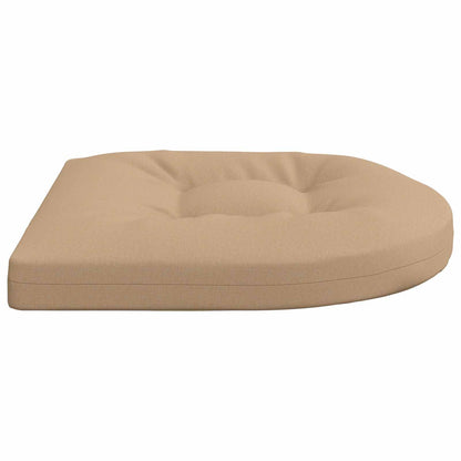 4-Piece Seat Cushions 4 pcs 100% Polyester Sand 45 x 45 x 5 cm