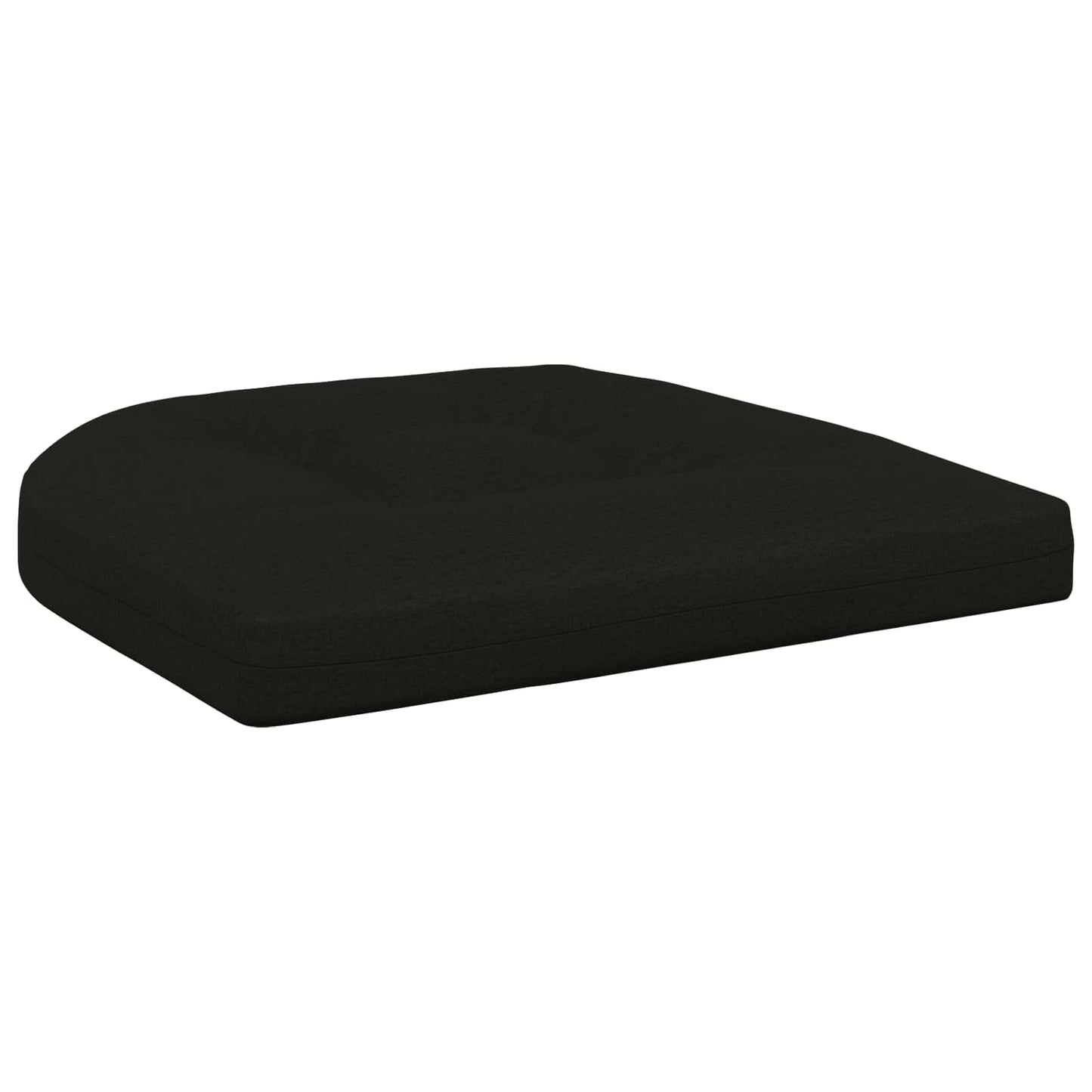 4-Piece Seat Cushions 4 pcs 100% Polyester Black 45 x 45 x 5 cm