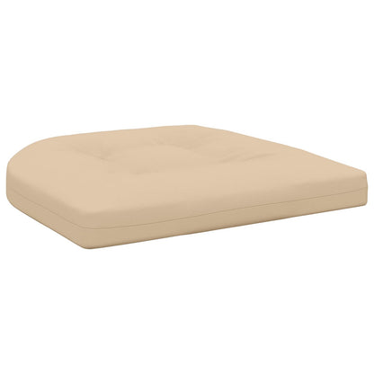 4-Piece Seat Cushions 4 pcs 100% Polyester Cream 45 x 45 x 5 cm
