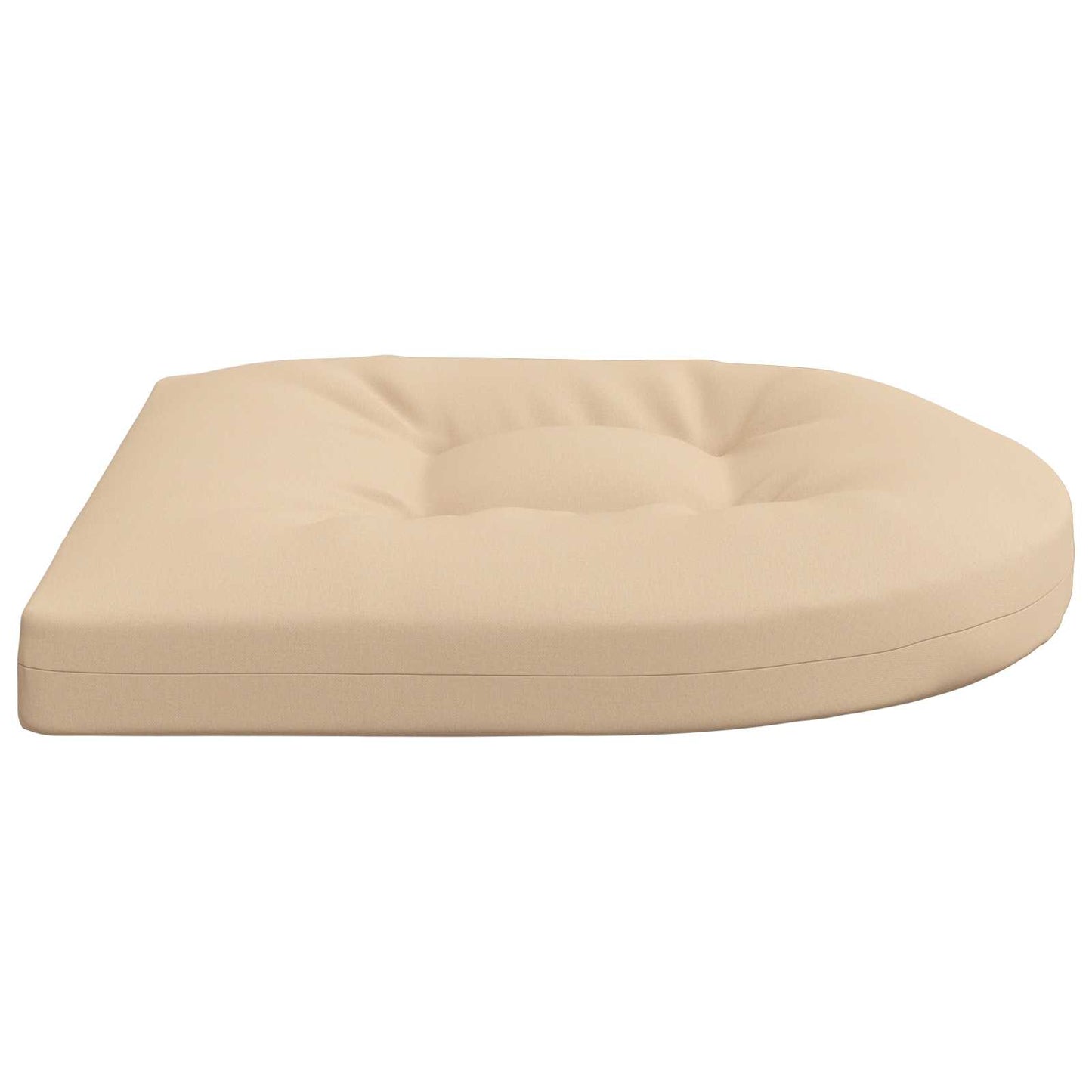 4-Piece Seat Cushions 4 pcs 100% Polyester Cream 45 x 45 x 5 cm