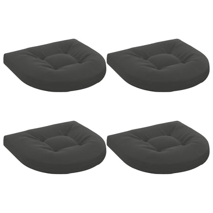 4-Piece Seat Cushions 4 pcs 100% Polyester Anthracite