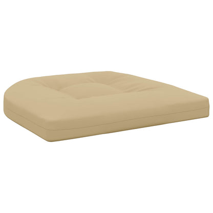 4-Piece Seat Cushions 4 pcs 100% Polyester Beige 45 x 45 x 5 cm