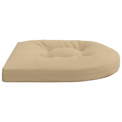 4-Piece Seat Cushions 4 pcs 100% Polyester Beige 45 x 45 x 5 cm