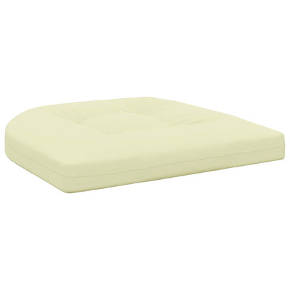 4-Piece Seat Cushions 4 pcs 100% Polyester Cream 45 x 45 x 5 cm